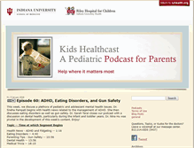 Tablet Screenshot of kidshealthcast.org